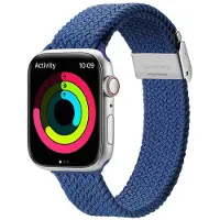 DUX MIXTURE PRO geflochtenes Armband passend für Apple Watch 42 / 44 / 45 / 49 mm blau