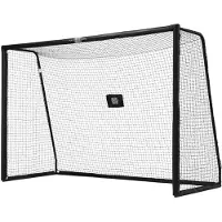 BLITS Fußballtor Stahlrahmen 300 x 200 cm Schwarz Inklusive Bodenanker