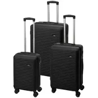 ProWorld 3er-Set schwarze Koffer 50,60,70cm, dg4700050,