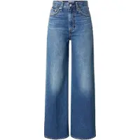 Levi's für Damen. A6081-0012 Ribcage Jeans mit weitem Bein blau (28/32), Lässig, Baumwolle, Denim