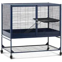 Savic Royal Suite 100, navy blau - Hauptkäfig: L 99,8 x B 63,2 x H 99 cm