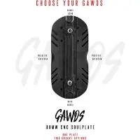 Gawds Uhmw Soulplate Baseplate Für Inline-skates Schwarz L-XL Schwarz L-XL