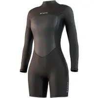 Mystic Brand Flatlock 3/2mm Damen-langarm-shorty Mit Rückenreißverschluss