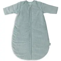 Jollein Schlafsack mit Abnehmbaren Ärmeln Rund 90 cm, Rib Sea Green