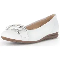 Gabor Comfort Ballerina in Weiß | Gr.: 37,5