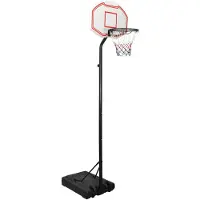 vidaXL Basketballständer Weiß 282-352 cm Polyethylen