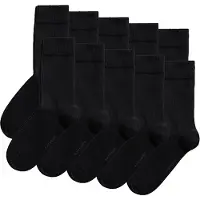 Björn Borg Socken Essential Ankle Sock Unisex Black (10er-Pack)-Schuhgröße 36 - 40