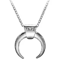 Everneed Luna Mond Halskette - Silber (U)