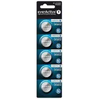 EverActive CR2032 3V, 5X Lithium Knopfzelle Batterien, leistungsstärkste Batterie, 10 Jahre Haltbarkeit, 5 Stück - 1 Blisterkarte