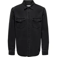 Only & Sons Jeanshemd Bane 22023247 Grau Regular Fit