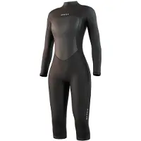 Mystic Brand Flatlock 3/2mm Damen-langarm-shorty Mit Rückenreißverschluss