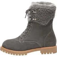 EVER AU Frauen Sittella Fashion Chunky Stiefel - Grau
