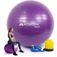 Mobiclinic Anti-puncture Pilates 65cm Inflator Ball