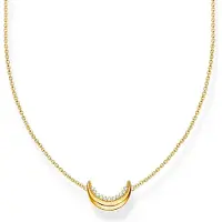 Thomas Sabo Halskette Damen Moon Romance Silber / Goldmodell KE2299‑414‑14‑L45V