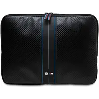 BMW Sleeve BMCS16COMSCAKL 16" czarny/black Carbon Blue Stripes