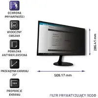 Qoltec 51057, 58,4 cm (23 Zoll), 16:9, Monitor, Antireflexbeschichtung