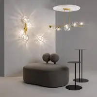 Maytoni Wandleuchte Miracle in Messing und Transparent G9 2-flammig