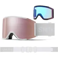 Smith Skibrille Squad Mag ChromaPop Everyday Rose Gold Mirror Unisex White Vapor
