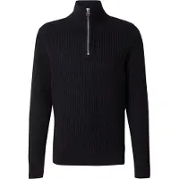 R.D.D. ROYAL DENIM DIVISION Rdd Einfarbig Strickjacke Mit Viertelreißverschluss