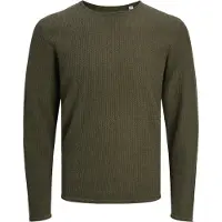 Jack & Jones Rundhalspullover "JJECOOPER KNIT CREW NECK NOOS" in Strick Optik