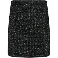 NUKUS Damen Röcke Alisa Skirt Lurex - Zwart - Größe S