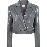 Aaiko Damen Blazers Mille Sequins Pes 356 - Grijs - Größe M