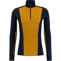 Ulvang Peak Map Haf Zip, Funktionsshirt, Herren, dunkelblau/cathay spice