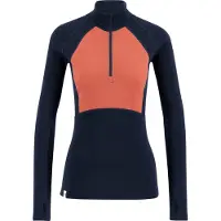 Ulvang Peak Map Half Zip, Funktionsshirt, Damen, dunkelblau/rosa