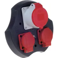 Bachmann standard insert 2xCEE7/3-1xCEE f. for cable drum 399.180Thermal protection