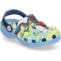 Crocs Kids Bluey Classic Clog Sandale Schuhe 210558-90H Blau Multi, Schuhe:33/34 EU