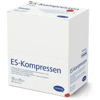 Hartmann ES Mullkompressen steril 7,7,5 cm, 17 fädig, 8-fach 25x2 St