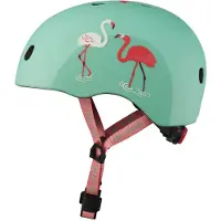 Micro mobility Micro PC Helm Flamingo M, Helm mit offenem Visier, Hartschalenbau, Schnappverschluss-System, Matt