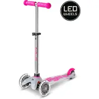 Micro mobility Mini Micro Deluxe LED, Kinder, Dreiradroller, Junge/Mädchen, Asphalt, 50 kg, 3 Rad/Räder