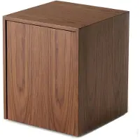 New Works Mass Beistelltisch w/Schublade Walnut - , Holz, Holz
