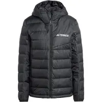 Adidas Damen Klassische Winterjacke mit Kapuze, Schwarz, JE6756