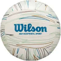 Wilson Shoreline ECO, 18-panel ball, Weiß, Kunstleder, Innen & Außen, Muster, 40% sugar cane EVA