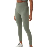 Björn Borg Leggings Studio Seamless Rib Tights Damen Vetiver-M