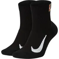 Nike NikeCourt Multiplier Max Tennis-Knöchelsocken (2 Paar) - Schwarz |Größe 38-42