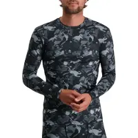 Poederbaas Funktionsshirt Thermo Camo Herren Black-XL
