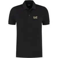 EA7 Poloshirt 8NPF14 PJVQZ 0208 Schwarz Regular Fit