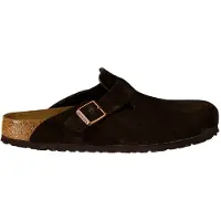 Birkenstock Hausschuh Boston Soft Footbed Mocha Narrow Unisex-Schuhgröße 45
