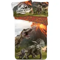 Jerry Fabrics Kinderbettwäsche aus Baumwolle JURASSIC WORLD, bunt Bettwäsche-Dimension: 70 x 90 cm | 140 x 200 cm