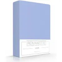 Romanette Bettlaken Hellblau (Baumwolle)-200 x 260 cm (2-personen)