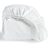 Cinderella Topper Spannbettlaken White (Double Jersey)-80/90 x 200/210 cm
