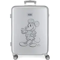 Disney Unisex. 3591821 Medium Koffer Mikey 100 -68x48x26cm (OSFA), Lässig, Grau, ABS/Polykarbonat, Mittel