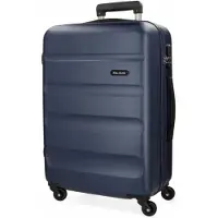 Joumma Bags ROLL ROAD Flex Marineblau, ABS Reisekoffer, 75x52x28cm, 91L, 5849362 (groß)