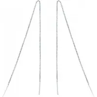Everneed My - Lange silber Ketten Ohrringe