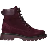 Tamaris Damen Schnürstiefeletten Weinrot Rauleder Synthetik Größe: 38