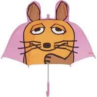 Playshoes Regenschirm mit Kopfhörer rosa 70 cm