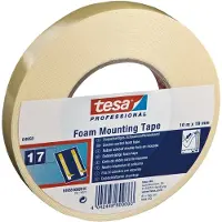 TESA Doppelseitiges Band, 19mm x 25m, Weiss